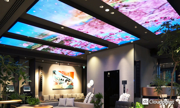 ザ ロイヤルパーク キャンバス 銀座コリドー LEDビジョン事例